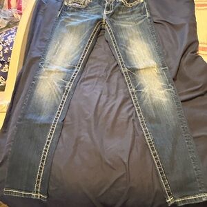 Miss Me Dark Blue Skinny Jeans